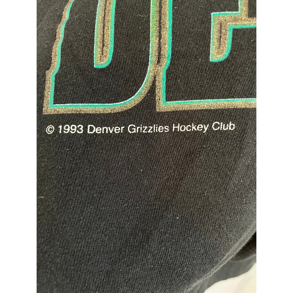 Vintage 1993 Denver‎ Grizzlies Hockey Sweatshirt - Picture 3 of 6